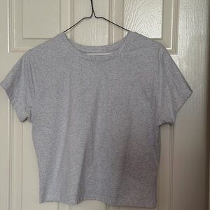 Stylish Gray Women's Crop Top